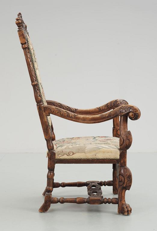 KARMSTOL, barock, 1700-tal.