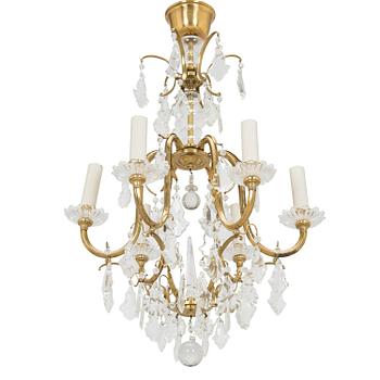 Paavo Tynell, a mid-20th century '1465/6' chandelier for Taito, Finland.