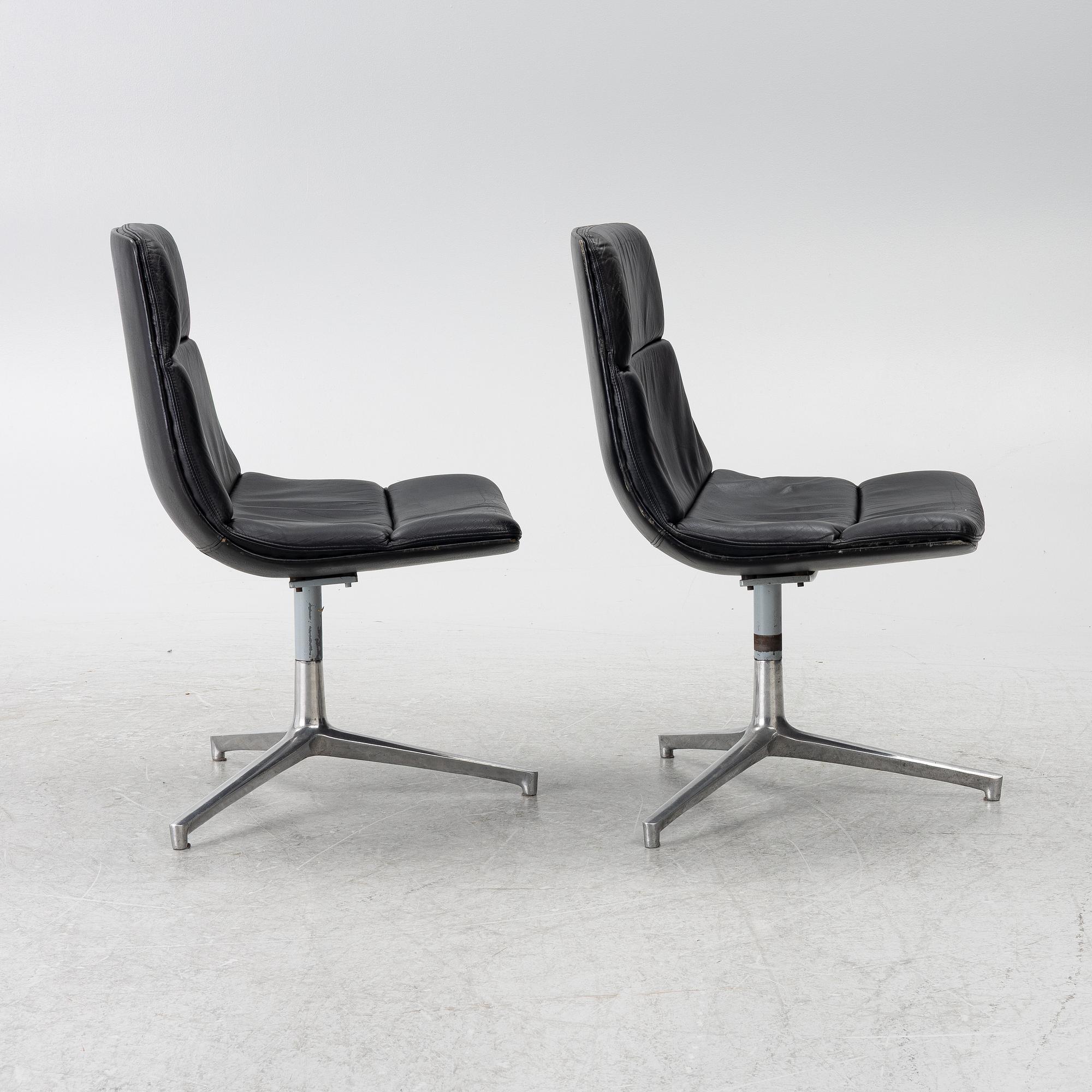 Preben Fabricius & Jørgen Kastholm, Chairs, a pair, second half of the 20th century.