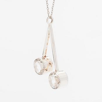 Tuomo Rissanen, halssmycke, bergskristall, silver, Kuopio 1966.