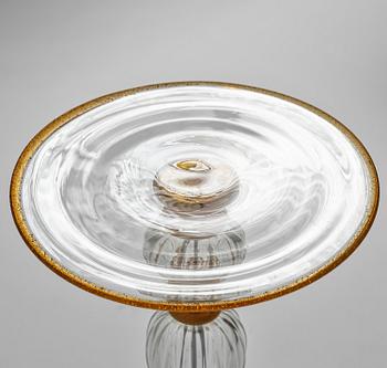 A glass side table, glass, Murano, Italy, 1995.