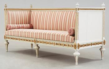 BANKETTSOFFA, sengustaviansk, omkring 1800.