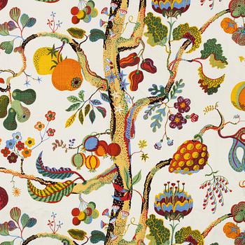 Josef Frank, a pair of linen 'Vegetable Tree' curtains, Svenskt Tenn.