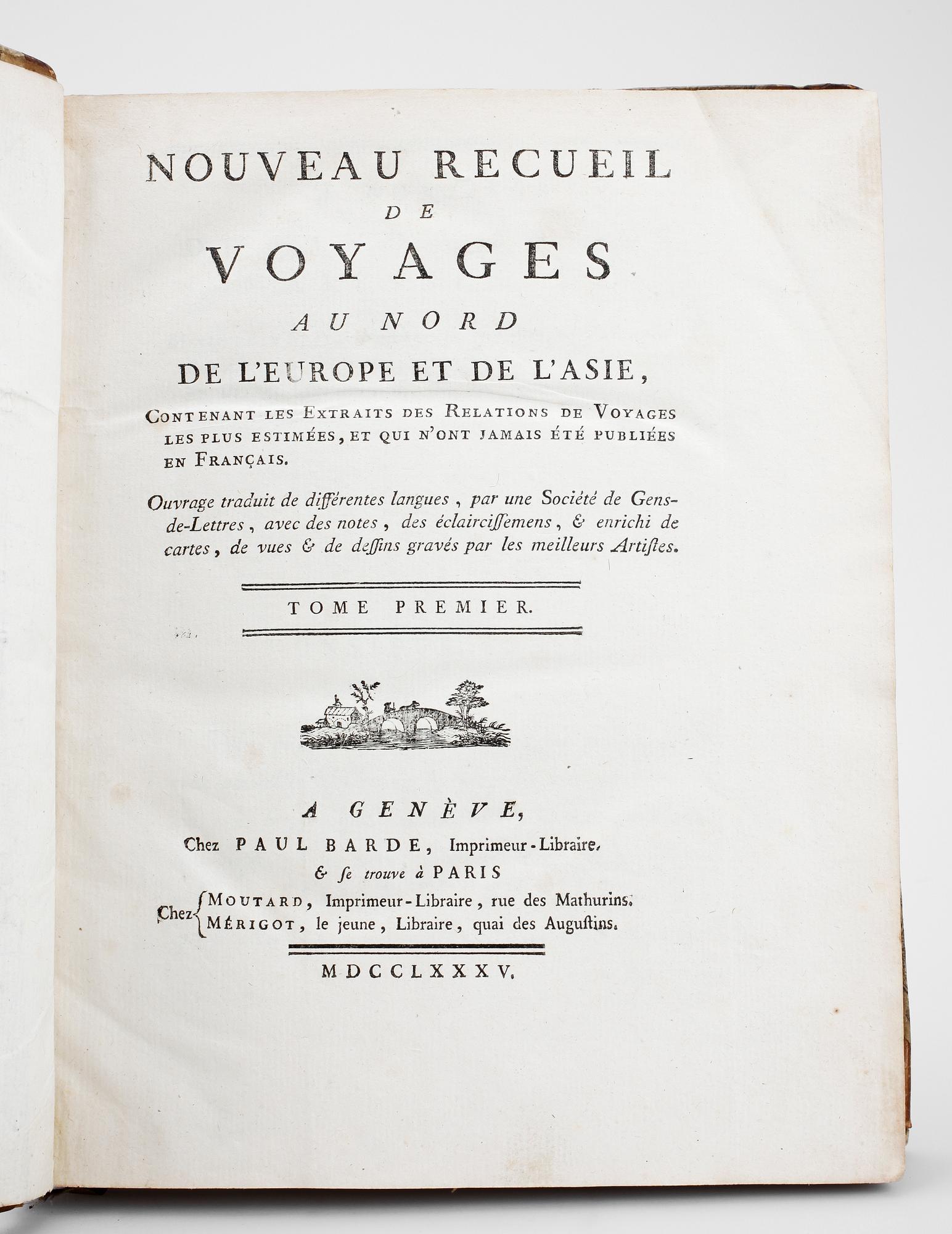 BOK, "Nouveau Recueil de Voyages au Nord...", Genève 1785.