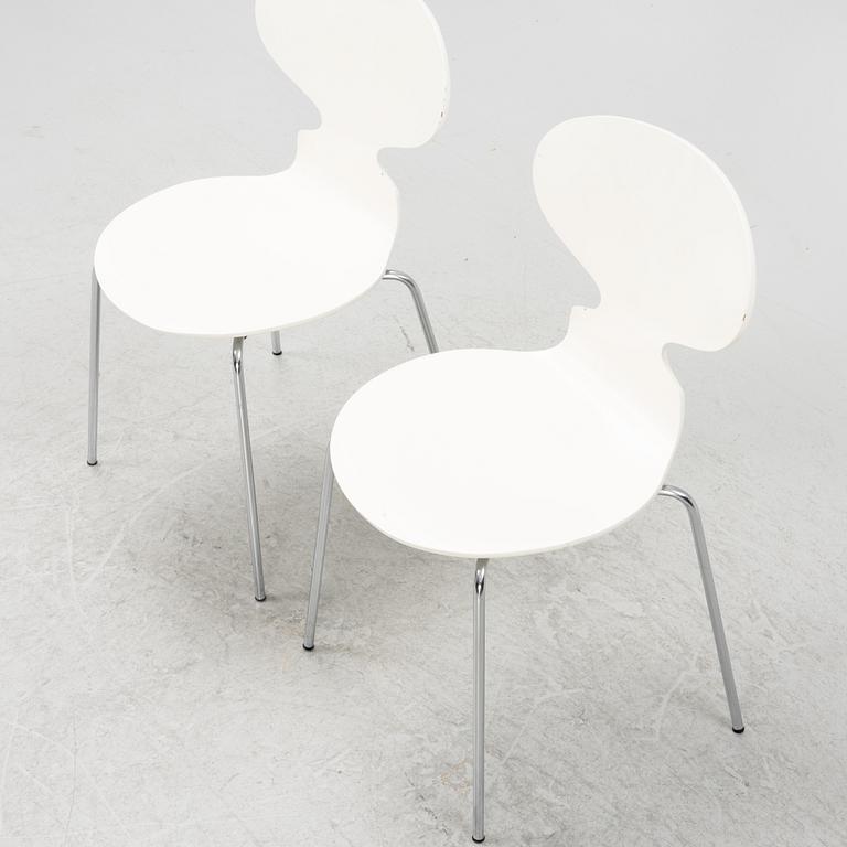 Arne Jacobsen, stolar, 8 st, "Myran", Fritz Hansen, Danmark,