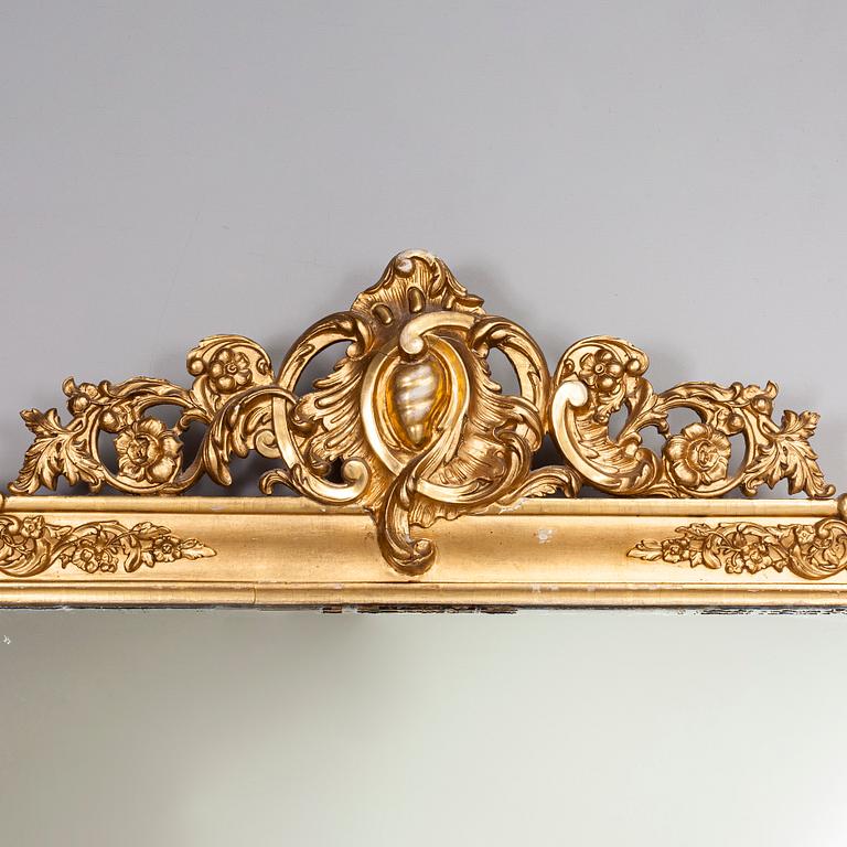 A late 19th century neo-rococo mirror.