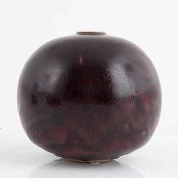 Stig Lindberg, a ceramic vase, Gustavsbergs Studio, Sweden, 1972.