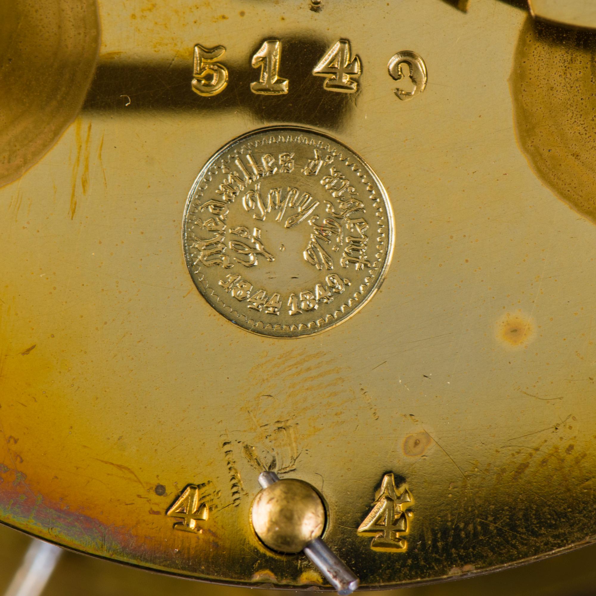 BORDSPENDYL, Frankrike 1800-talets slut.