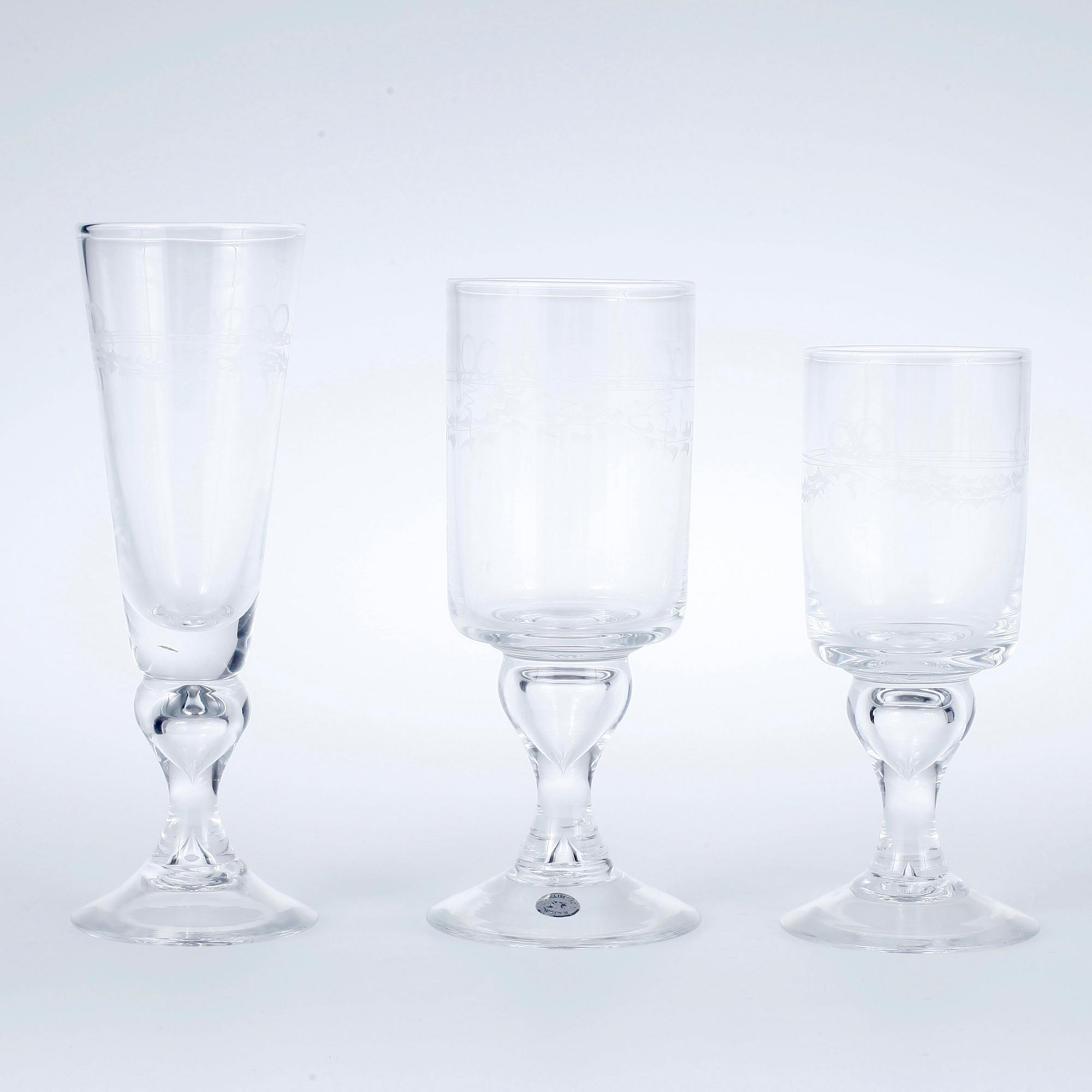 GLASSERVIS, 58 delar, "Antik", Reimyre.