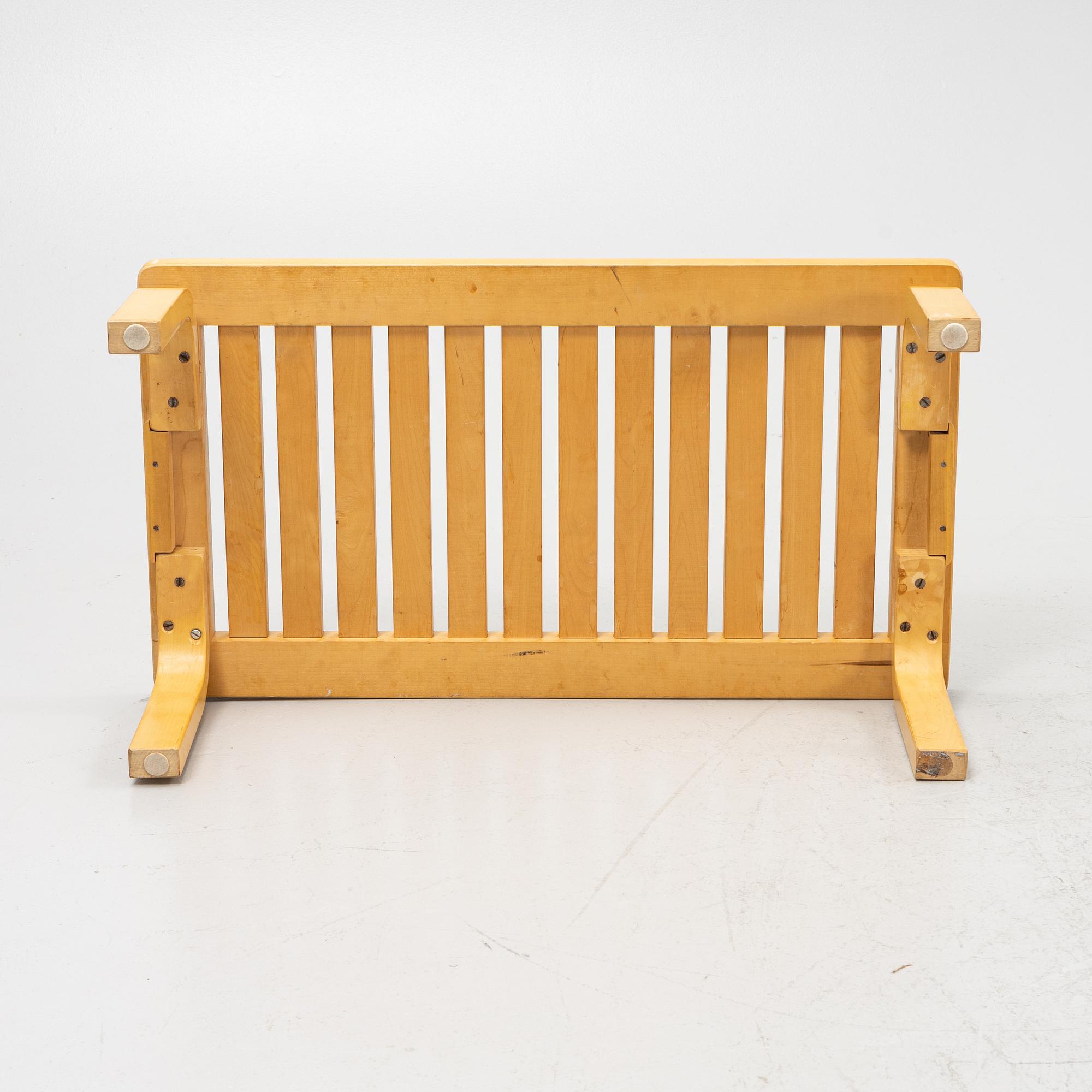 Alvar Aalto, a birch bench, Artek, Finland, second half of the 20th century.