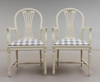 MATGRUPP, 7 delar, gustaviansk stil, 1900-talets andra hälft.