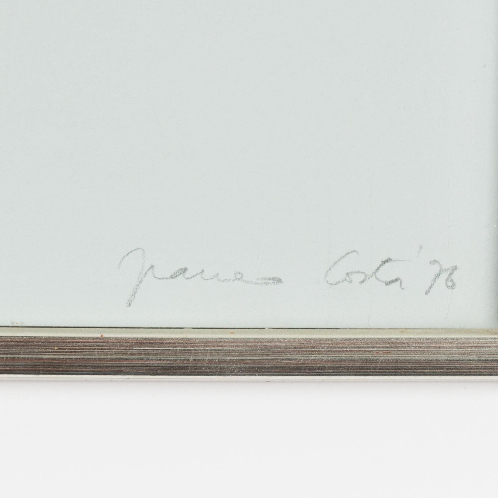Franco Costa, silkscreen in colours, 1976, signed 99/125.