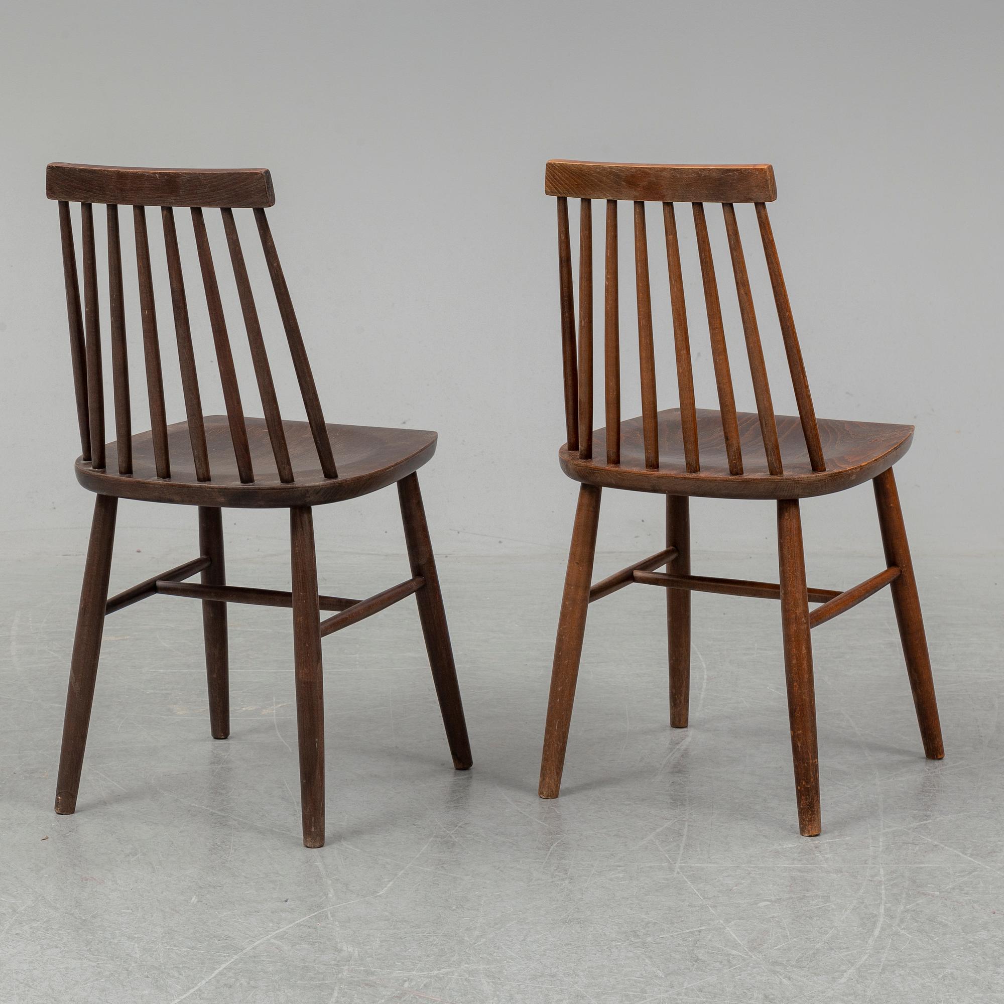 A set of 6 'Preben' chairs from IKEA.