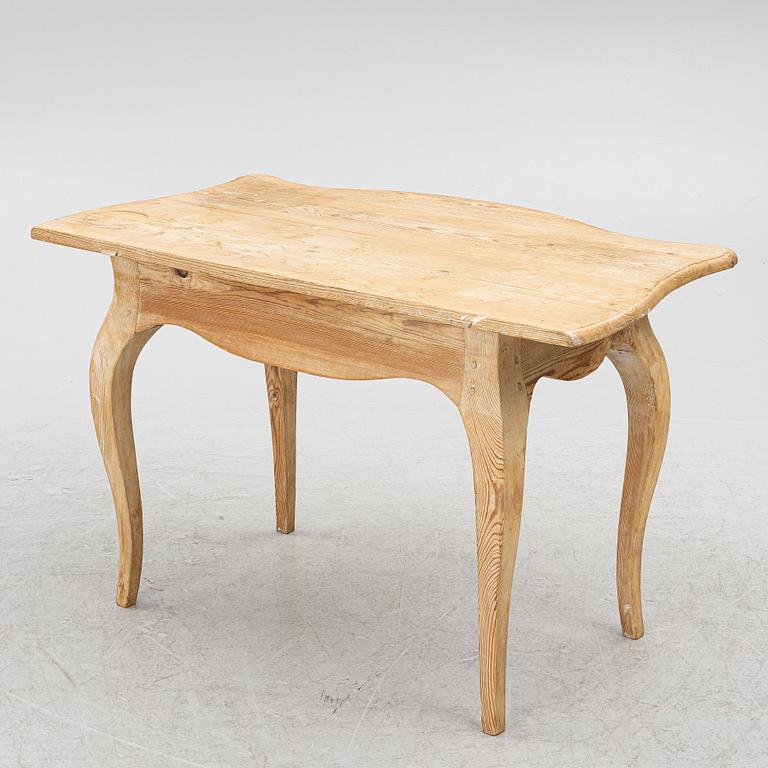 A Swedish rococo table, later part 18th century.