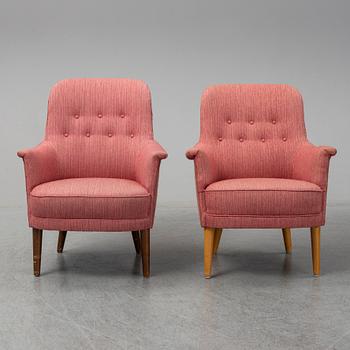 CARL MALMSTEN, a pair of 'Husmor' easy chairs.