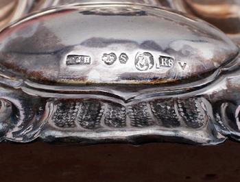 LJUSSTAKAR, 1 par, silver, CG Hallberg, Stockholm 1936.