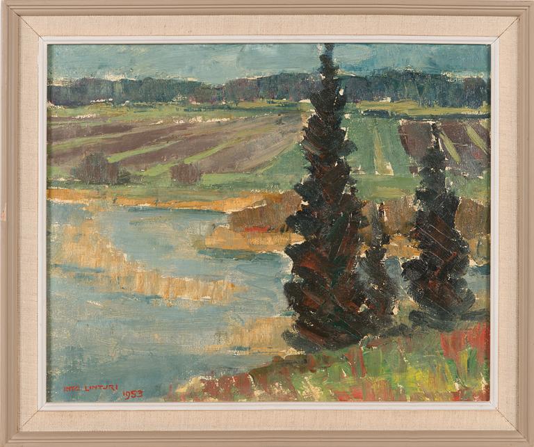 Into Linturi, oil on canvas, signed and dated 1953.