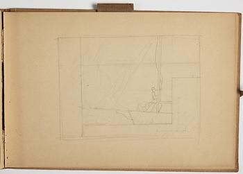 GÖSTA ADRIAN-NILSSON, sketchpad, 1920/30's, by the artist's own hand inscribed GAN with indian ink on the cover.