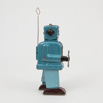 A tinplate Nomura Toys "Ratchet Robot" designed by George Wagner, Japan, 1950s.