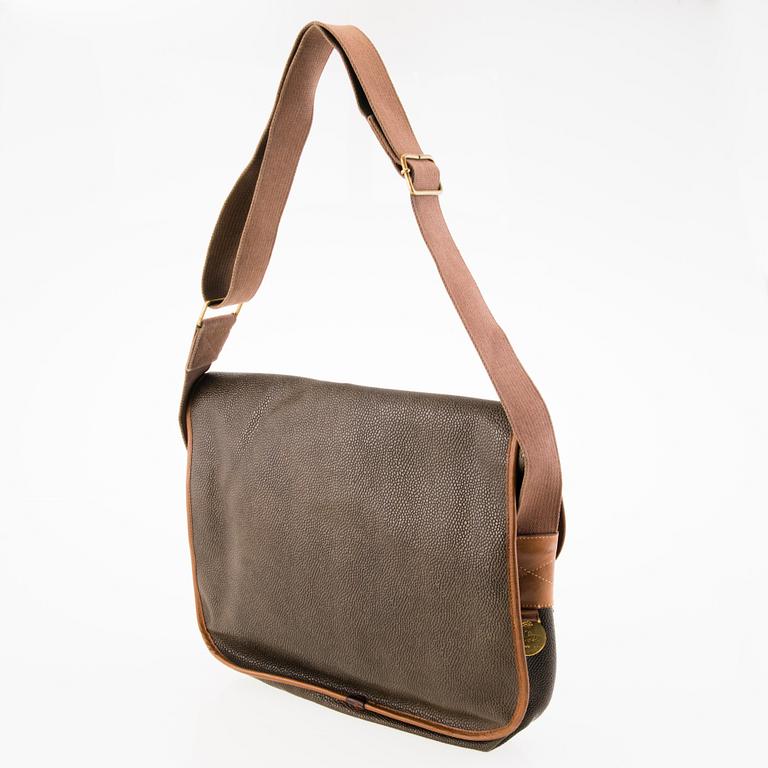 MULBERRY Vintage Scotchgrain Trout Satchel Bag.