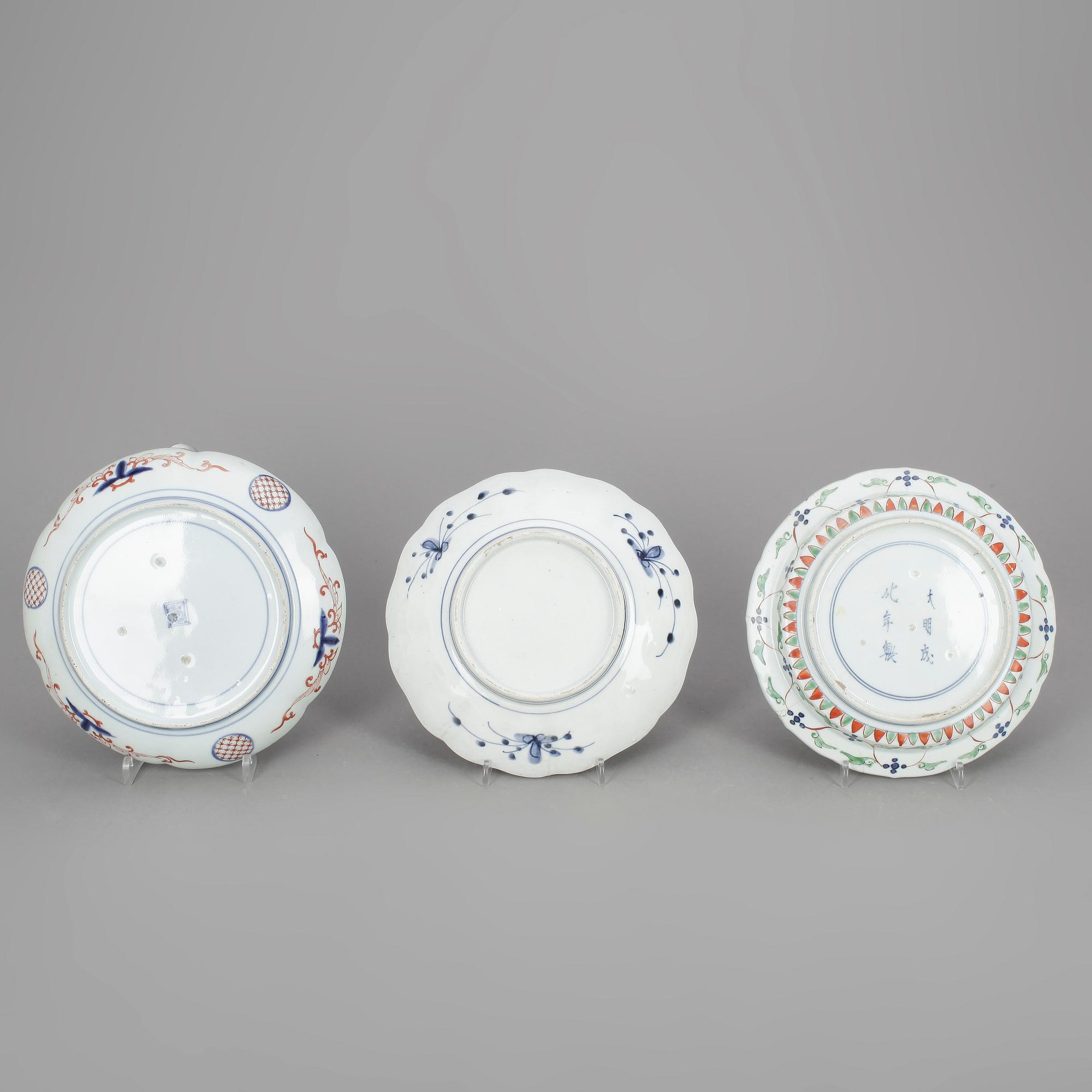 FAT och VASER, 5 delar, porslin, Imari, Japan sent 1800-tal.