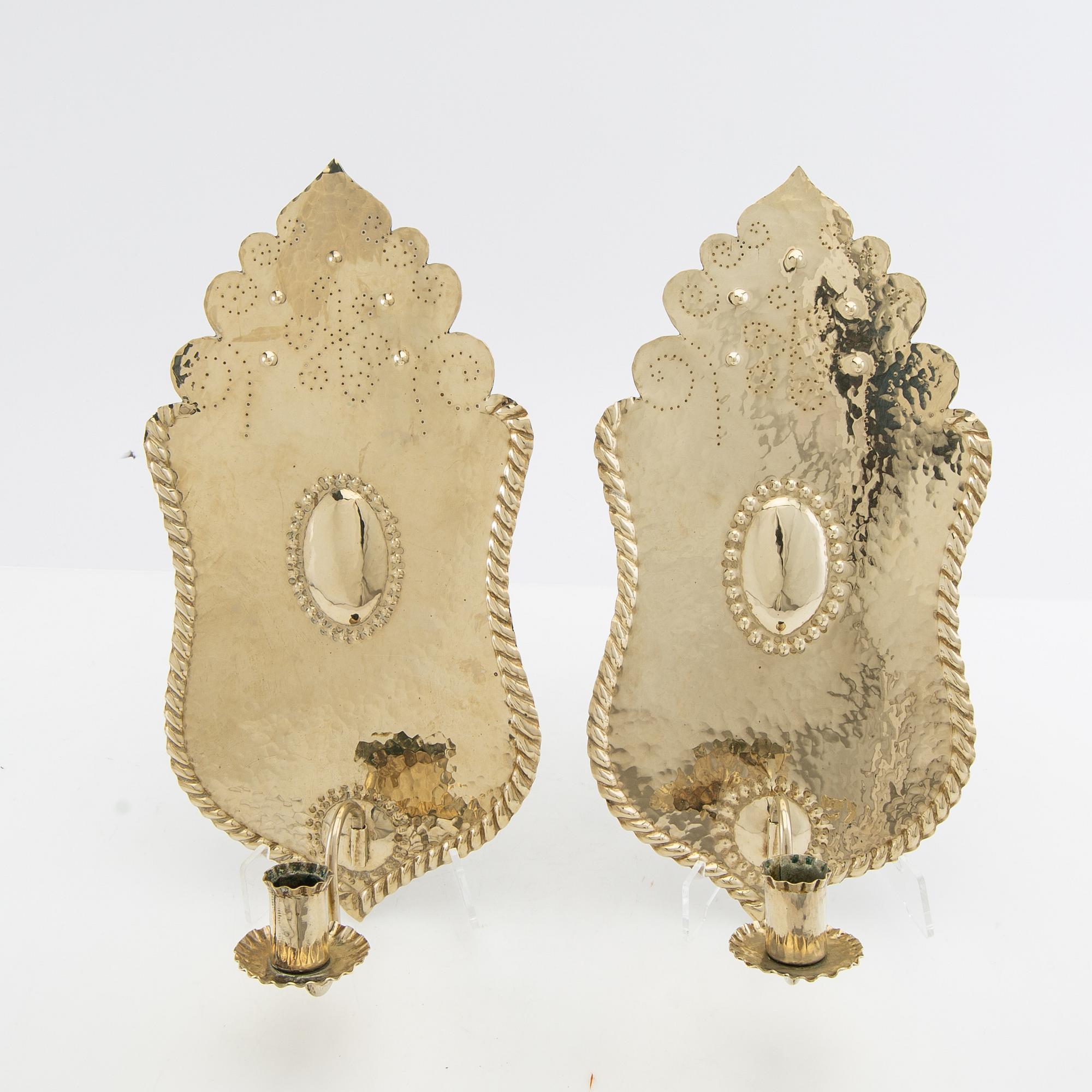 Wall sconces a pair 1930s/40s.
