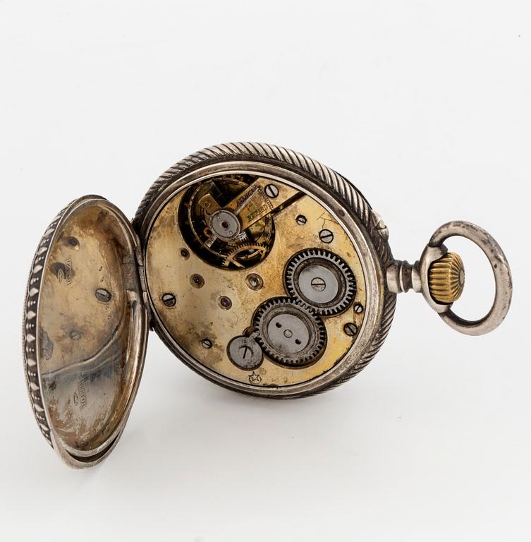 JH LEEMANS, Bruxelles, pocket watch, 49,5 mm,