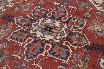 An Antique north west persian carpet, c. 325 x 313 cm.