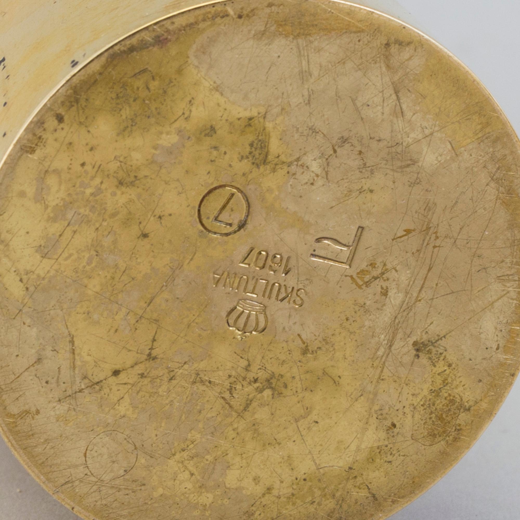 PIERRE FORSELL, a brass vase, Skultuna.