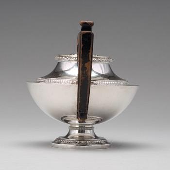 A Swedish early 19th century silver tea-pot, mark of Adolf Zethelius, Stockholm 1816.