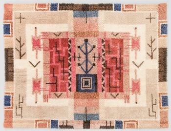 Laila Karttunen, A Finnish rya rug for Wetterhoff. Circa 150x115 cm.