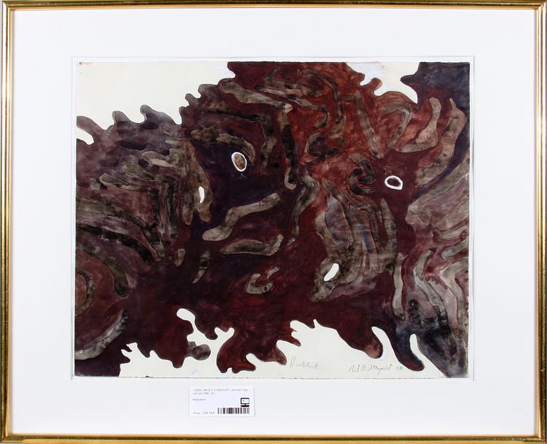 NILS G STENQVIST, akvarell. Sign och dat 1980.