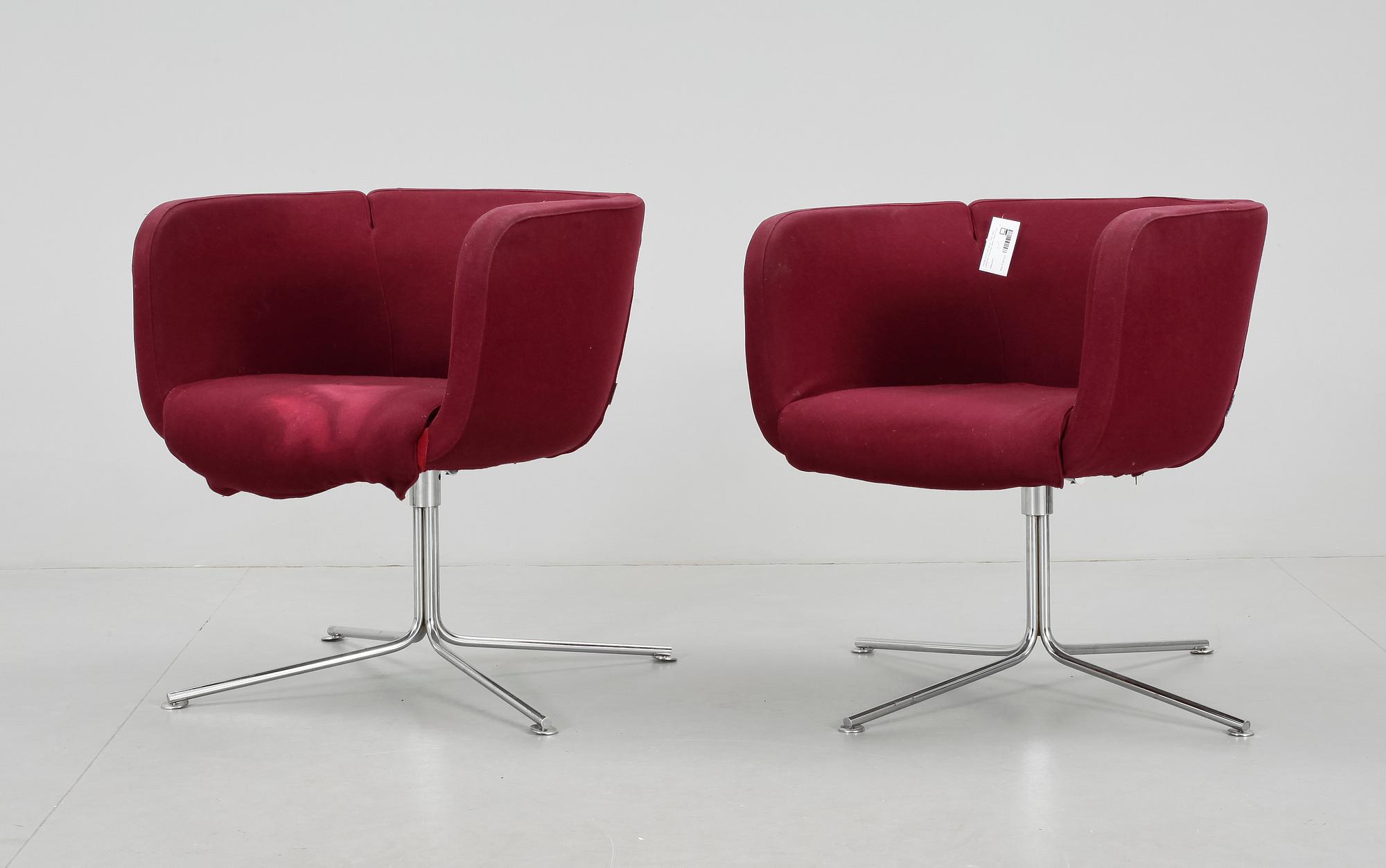 FÅTÖLJER, ett par, "Jelly", Piero Lissoni för Living Divani, Italien 1900/2000-tal.