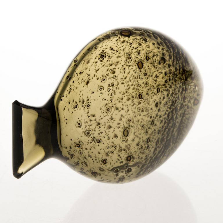 KAJ FRANCK, "Ruudan" skulptur, glas,  Nuutajärvi Notsjö, signerad och daterad -55.