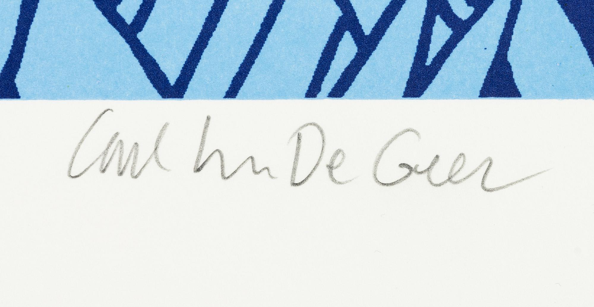 Carl Johan De Geer, "En svensk tiger I".