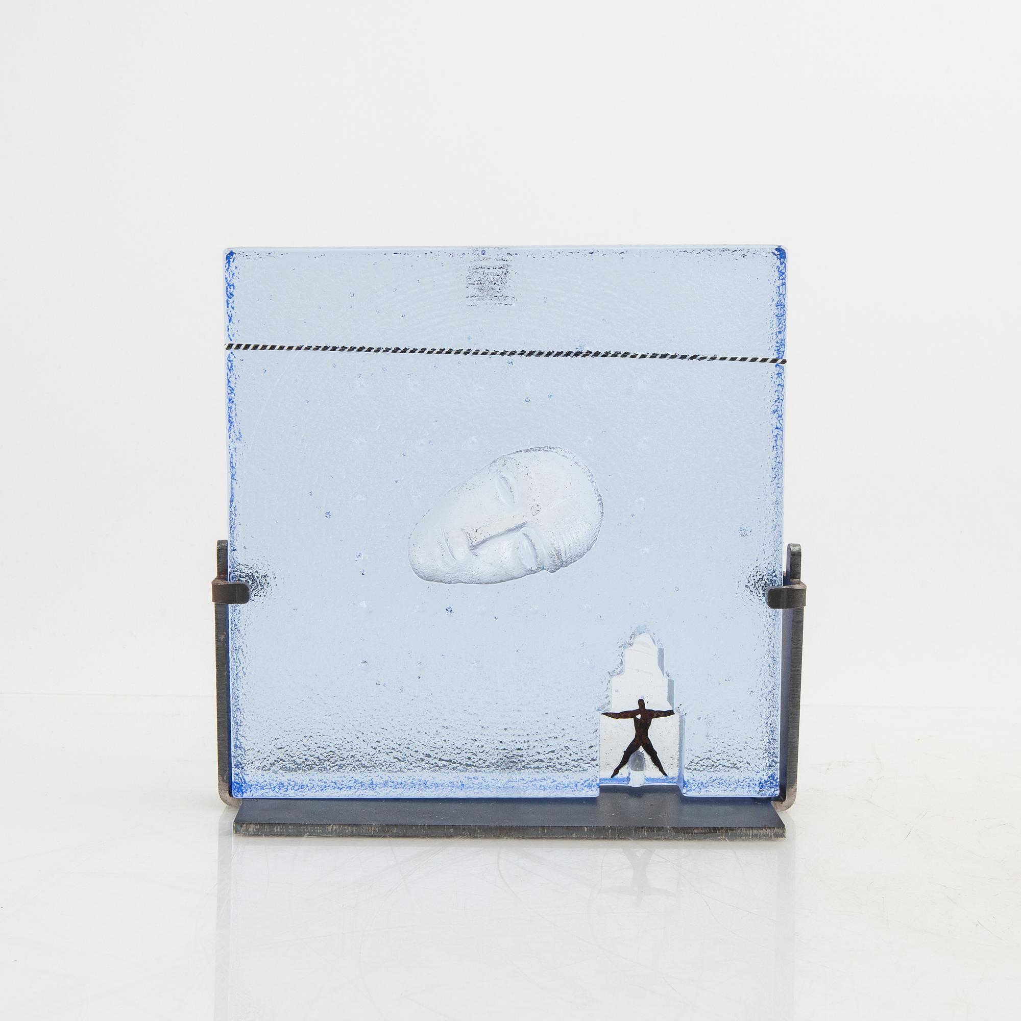 Bertil Vallien, skulpturer 3 st signerade Kosta Boda.