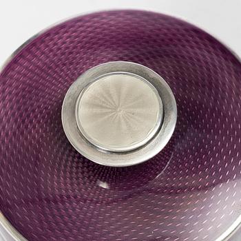 David Andersen, lockask, sterlingsilver och emalj, Norge, 1900-talets mitt.