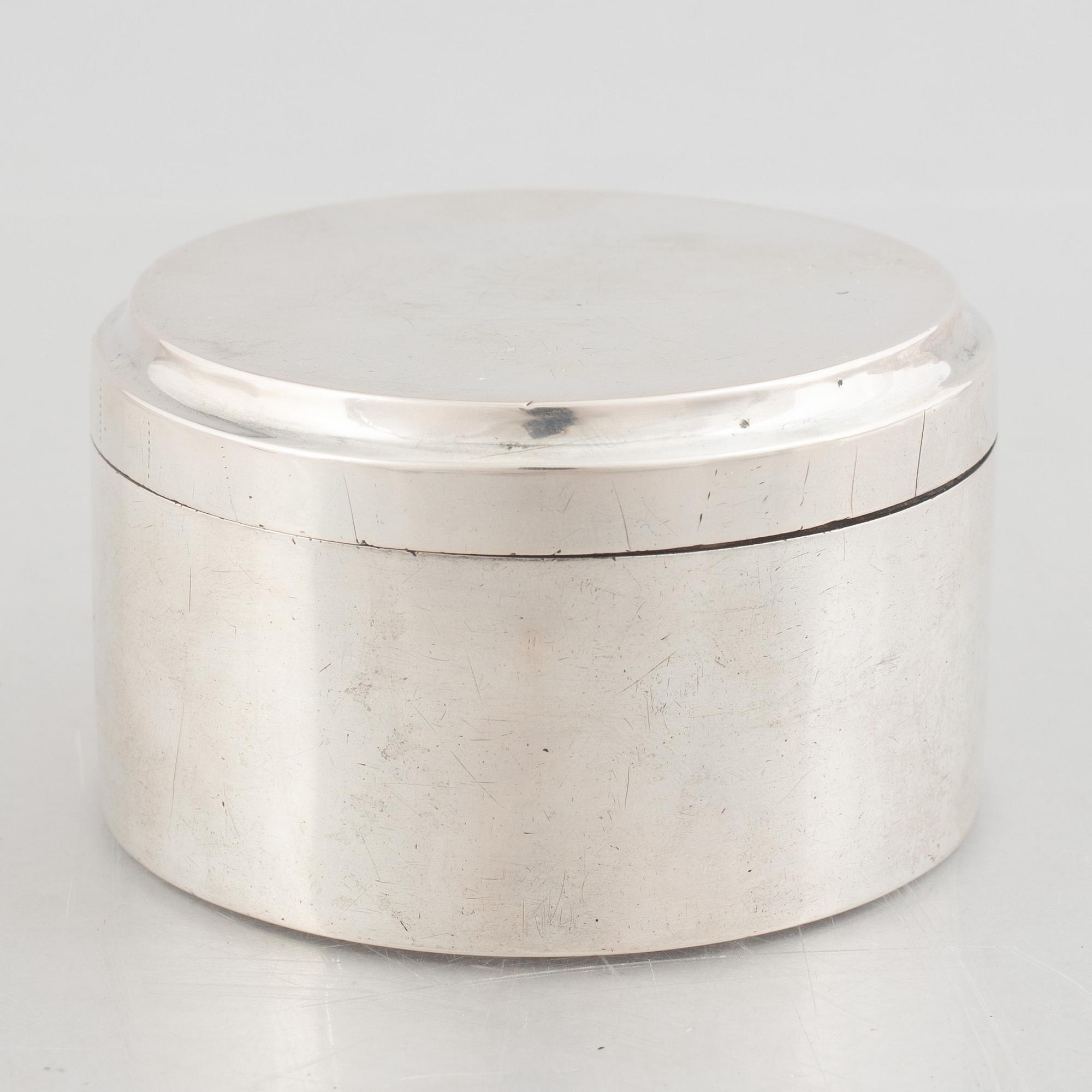 A Swedish silver box, mark of Adolf Zethelius, Stockholm 1820.