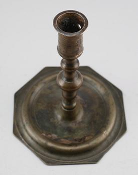 LJUSSTAKE, mässing, 1600-tal.
