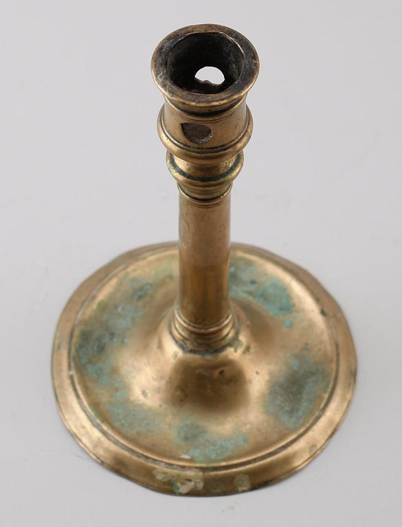 LJUSSTAKE, mässing, 1500-tal.