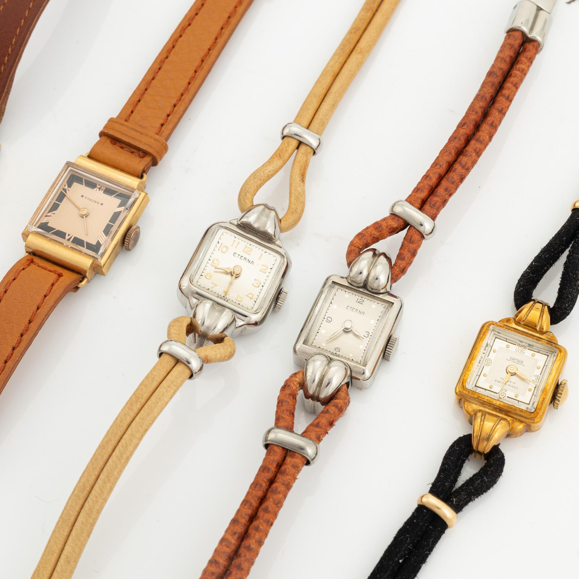Collection of wristwatches, 37 pcs, ca 1950.