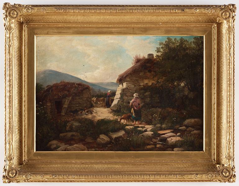 JOHN JOSEPH HUGHES, oil on canvas, signed and dated 1878.