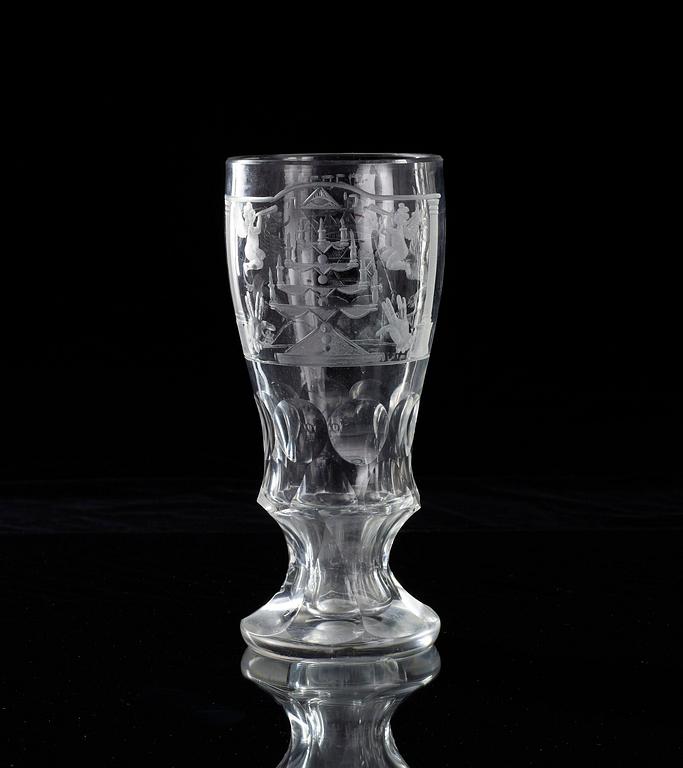 A 19th cent Judaica goblet.