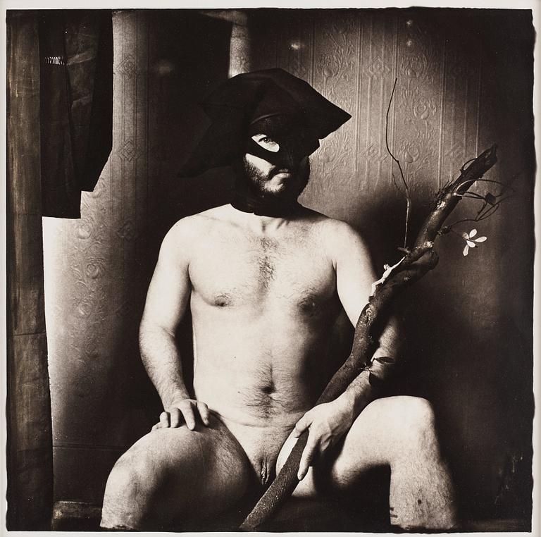 Joel-Peter Witkin, ”Hermaphrodite with Christ, San Francisco", 1985.