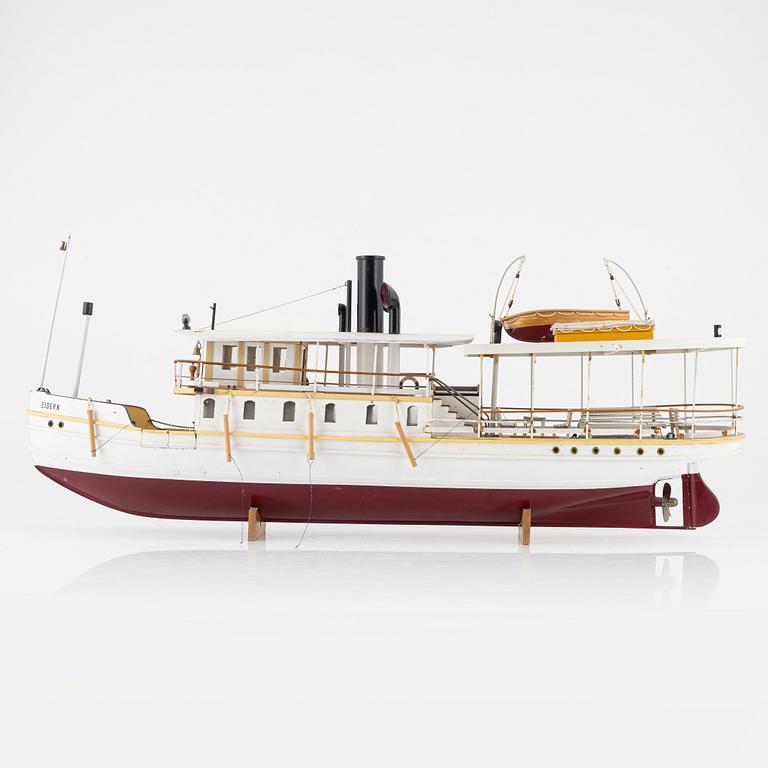 Fartygsmodell av S/S Ejdern.