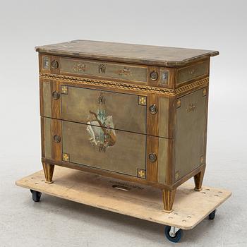 A Gustavian style chest of drawers, 20th Century.