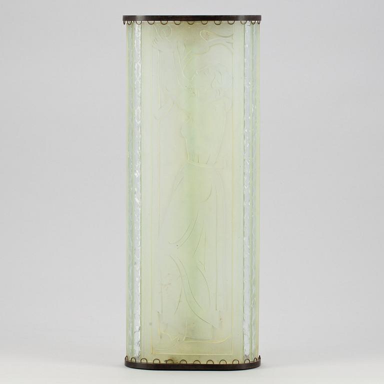 VÄGGLAMPA, art deco, 1920/30-tal.