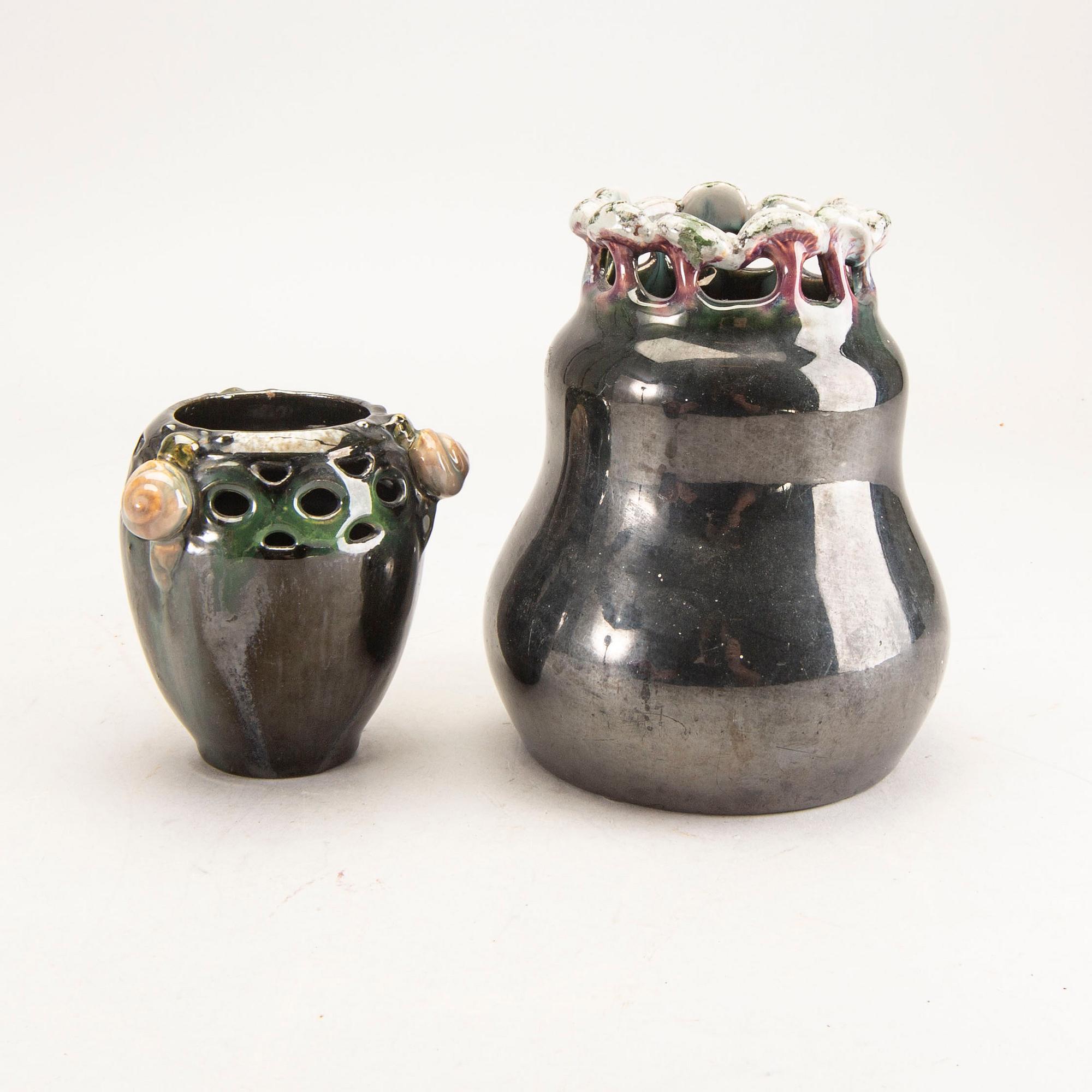 Mikael Anderson & Söner Bornholm, Vases 5 pcs, second half of the 20th century.