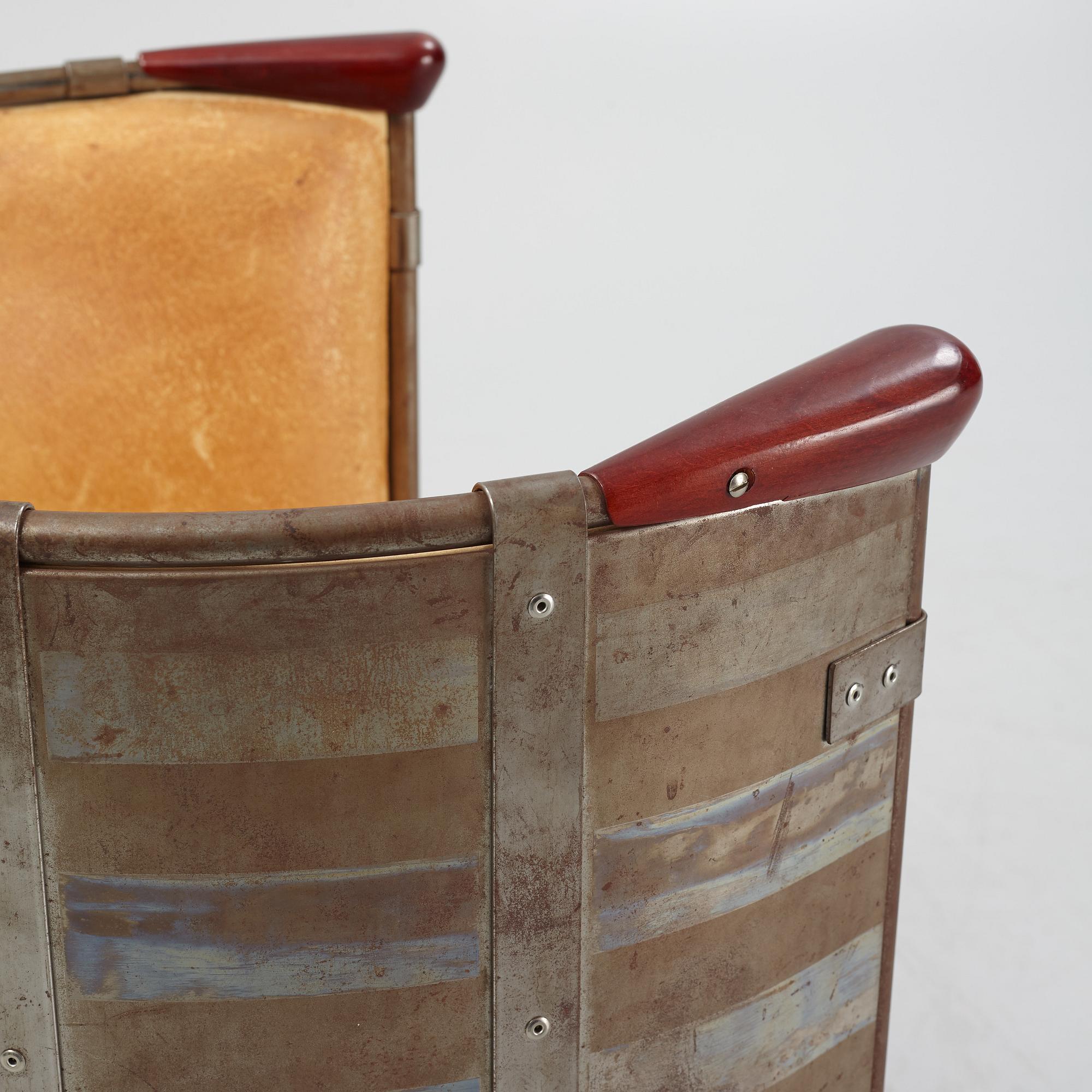 Mats Theselius, an 'Älgskinnsfåtöljen' lounge chair, Källemo, ed. 311/360, Sweden post 1991.