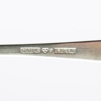 Coffee spoons, silver, 12 pcs, Rosenholm, GAB, second half of the 20th century.